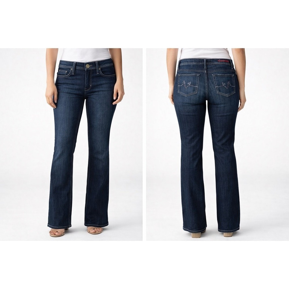 Vigoss Dark Blue Denim Jeans (size 5) low rise bootcut